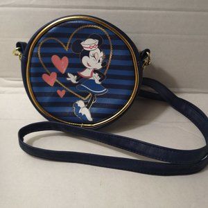 DCL Purse Crossbody Minnie Sailor Round Blue